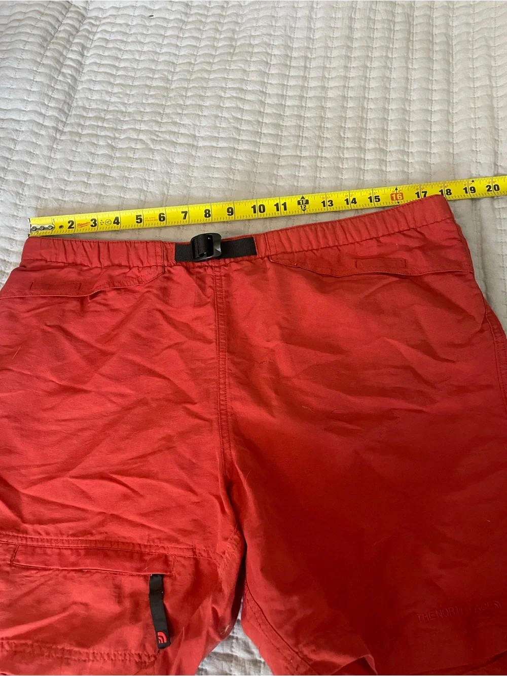 The North Face Men's Class V Belted Cargo Shorts Red Size L (Est) No Tag - Picture 10 of 11